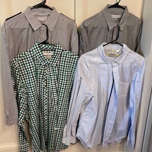 4 button down shirts